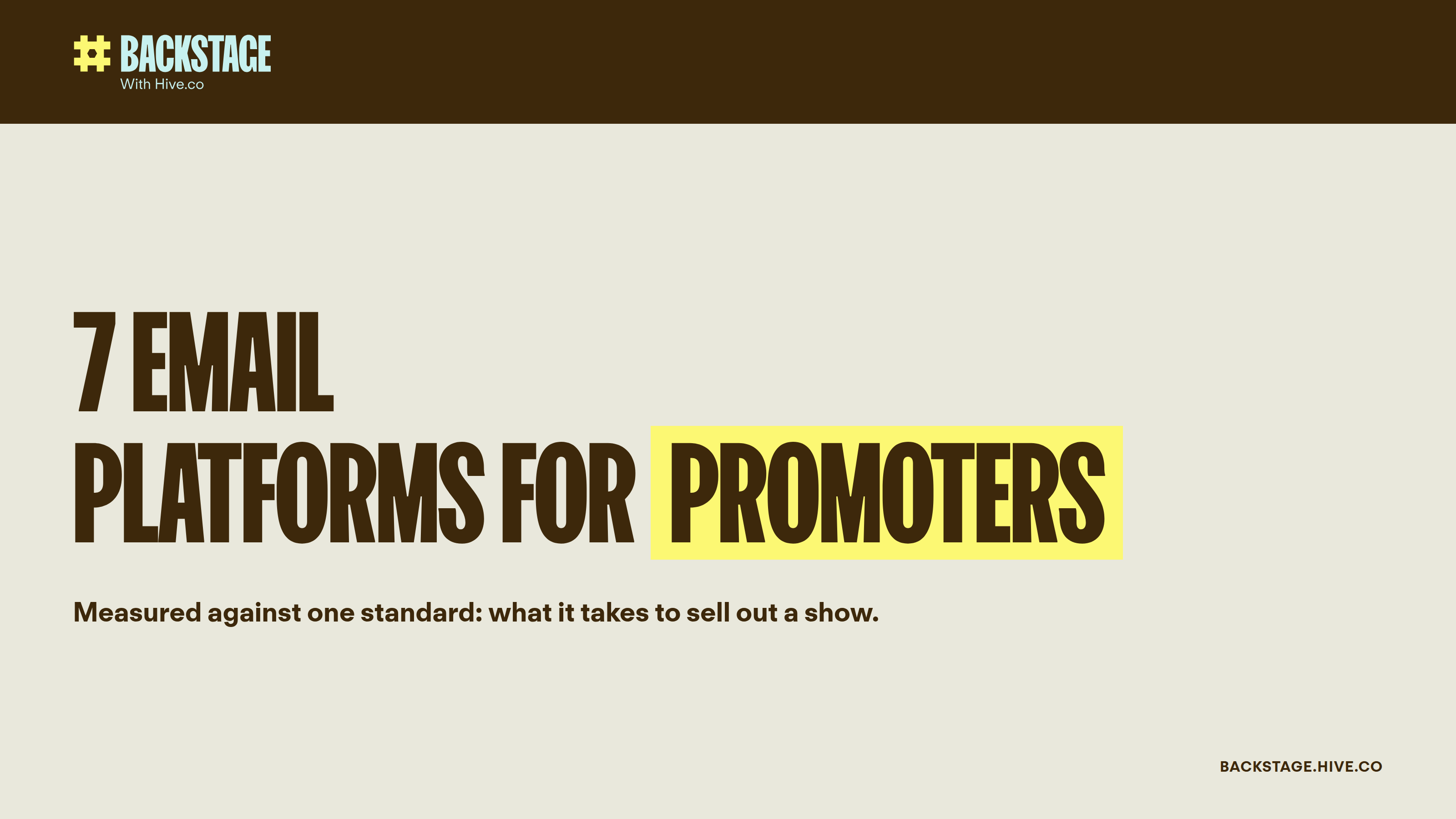 Best Email Platform for Event Promoters